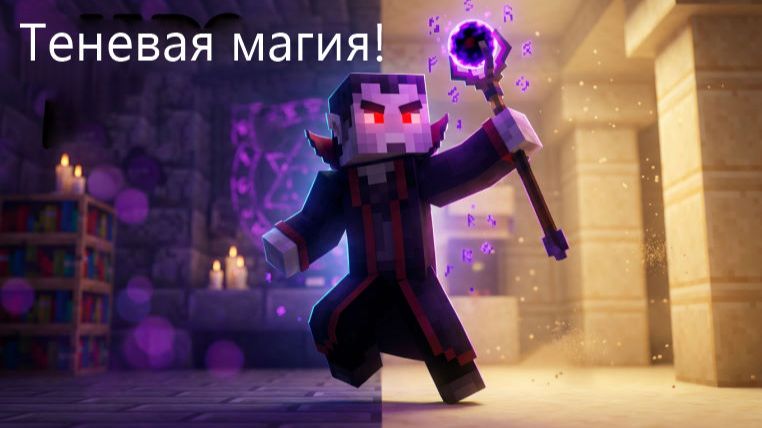 Вампир познаёт азы тёмной магии! выживание вампира в майнкрафте#11