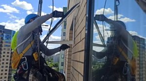 Подробная установка кондиционера альпинистами на высоте. 1ЧАСТЬ.