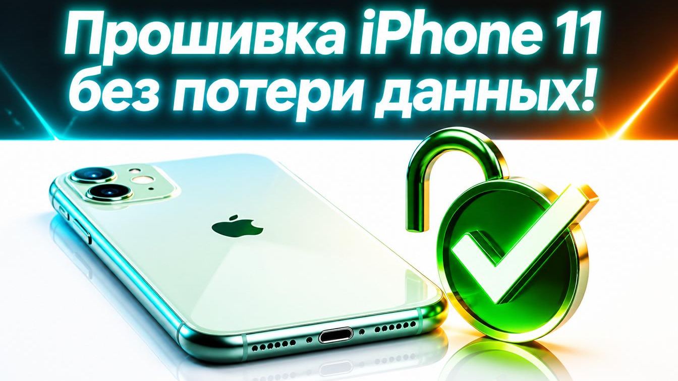 Прошивка iPhone 11 без потери данных!✅