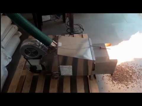 Установка пеллетной горелки Air Pellet Ceramic 100 кВт в кондитерскую печь. смотреть онлайн