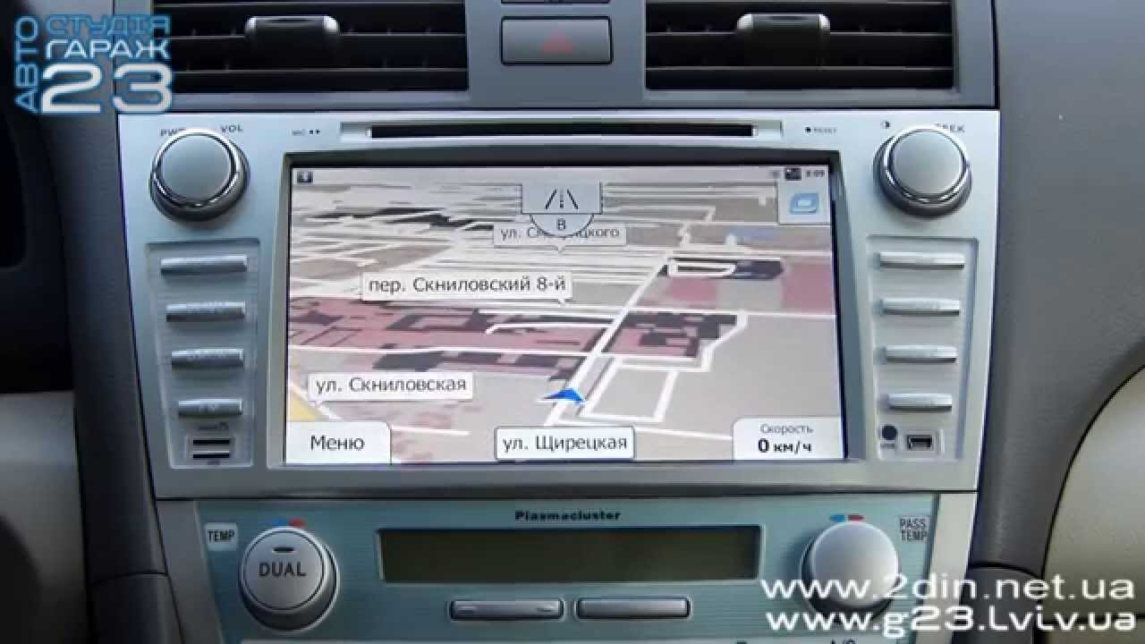Установка штатной магнитолы Toyota Camry Андроид - GPS навигация. Ca-Fi Android смотреть онлайн