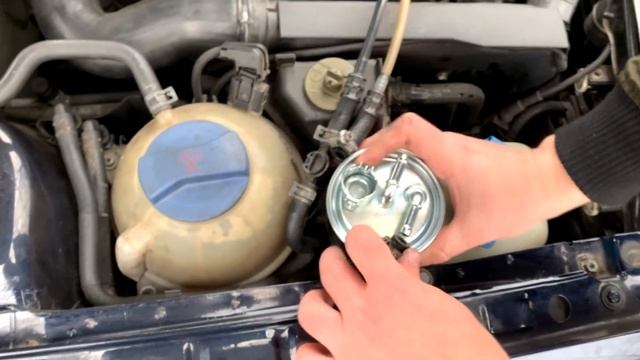 Замена топливного фильтра на дизеле volkswagen golf 4 1.9 tdi