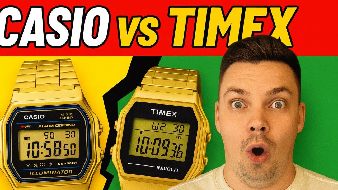 Сравнение качества ретро часов Casio Vs Timex