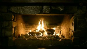 Звук горящих дров в камине и атмосферная музыка | Calm music with the sound of fireplace