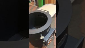 Крутая печь под казан Огонек из черной стали. Обзор.