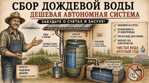 Сбор дождевой воды своими руками: тонны бесплатной воды с крыши!
