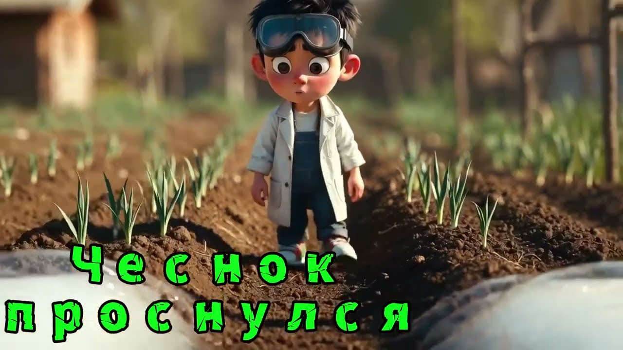 Чеснок - первые действия весной смотреть онлайн