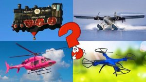 Викторина: учим цвета и самолеты. Воздушный транспорт для детей