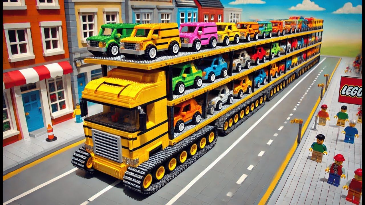 Перемещение бесконечного гаража LEGO# бесконечная головоломка с парковкой!