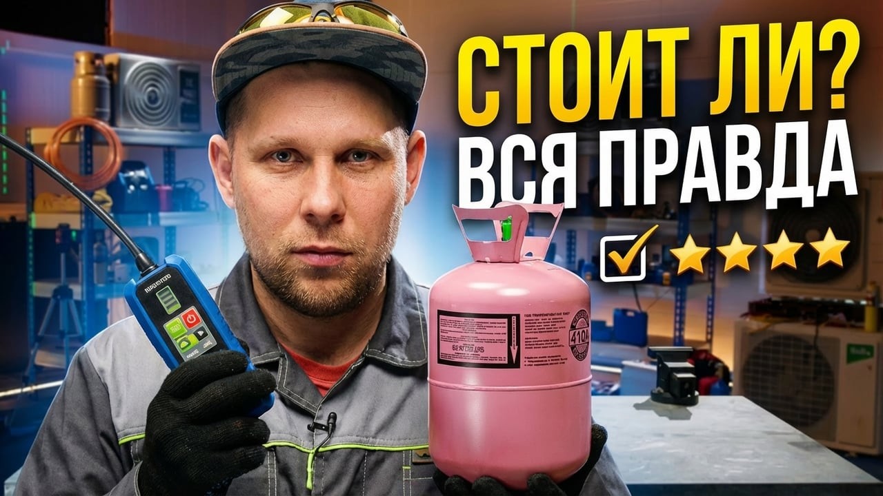 Простой Секрет за 5 минут от бывалого МОНТАЖНИКА: Как найти утечку фреона в кондиционере? смотреть онлайн