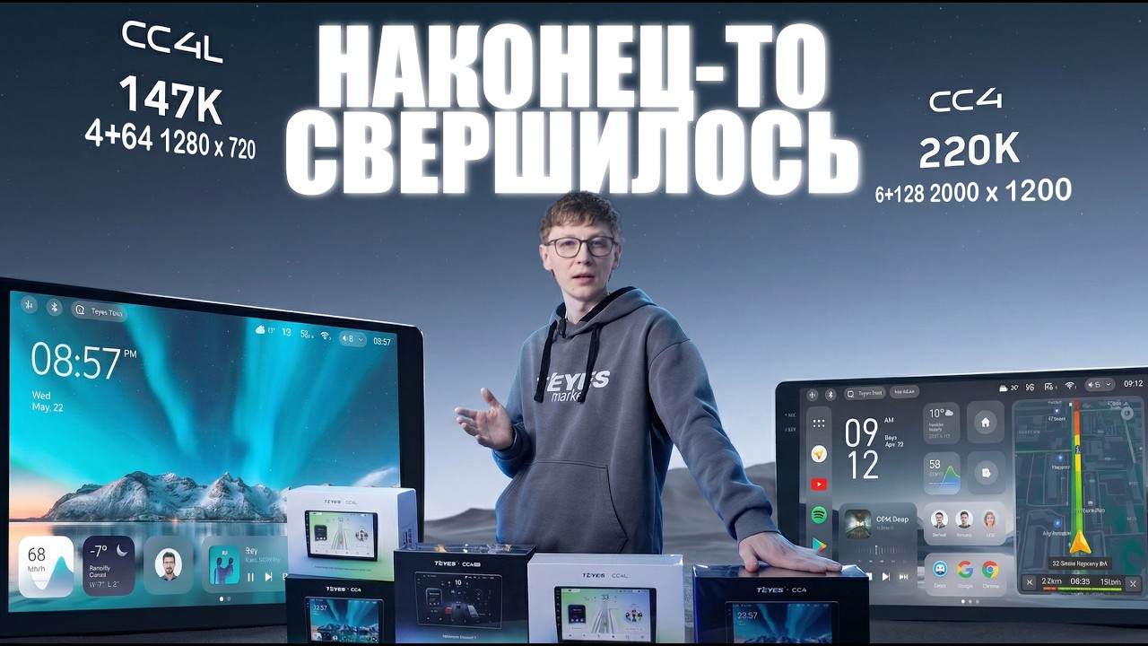 Teyes CC4, CC4 Pro и CC4L 2026: сравнение магнитол, отличия и какую выбрать смотреть онлайн