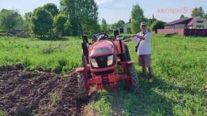 НОВИЧОК ВПЕРВЫЕ СЕЛ ЗА ТРАКТОР  |  Кентавр Т-254  PRO в работе с с плугом FLAGMAN