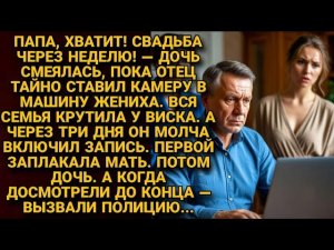 Отец тайно установил камеру в машину жениха. Через три дня семья вызвала полициo