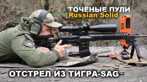Точёные пули Шакал от Russian Solid калибра 7,62х54R и .308 Win | Отстрел из Тигра-SAG