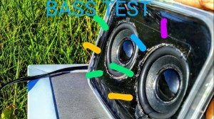 BASS TEST самодельный сабвуфер с пассивкой.