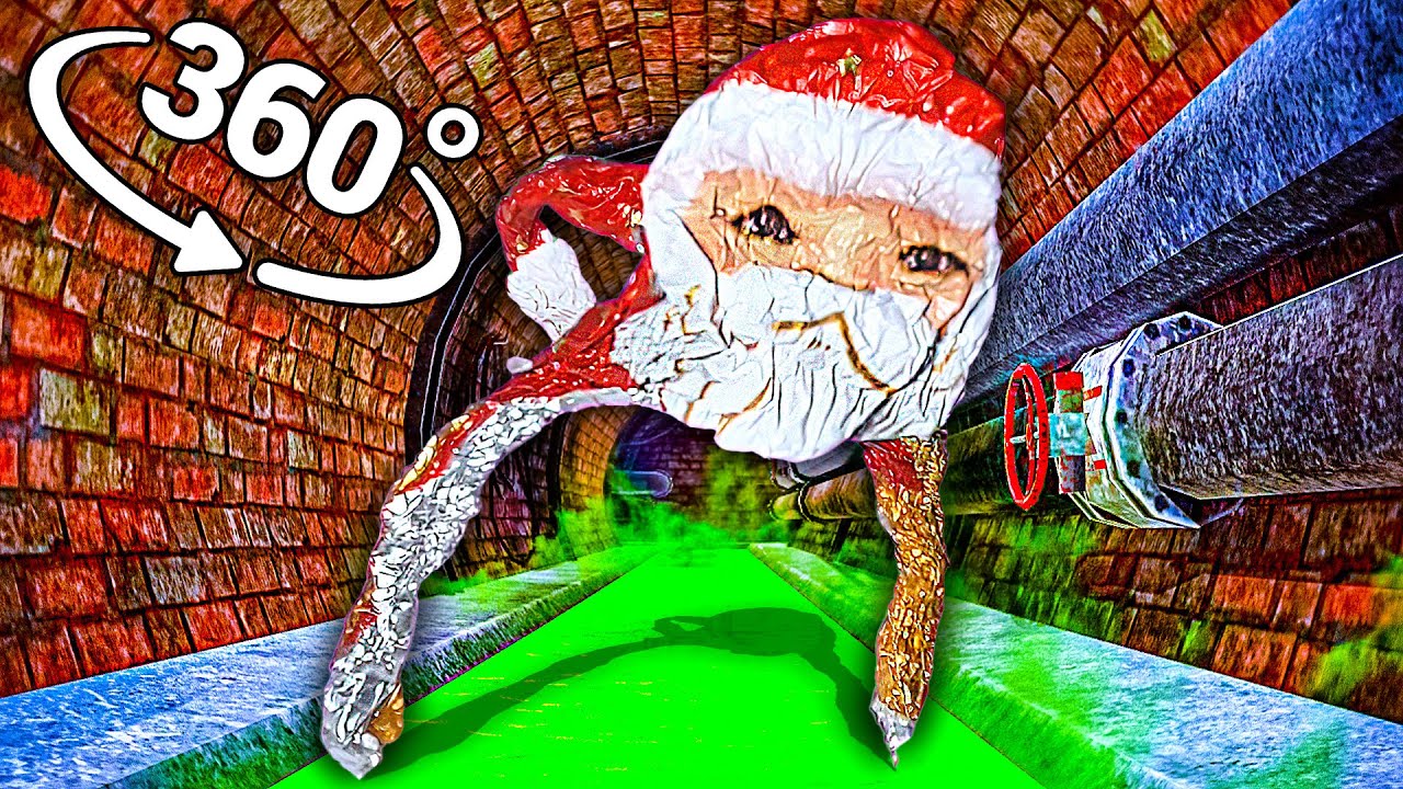 goo goo gaga meme - Sewers in 360° Video | VR / 8K | ( GoGo GaGa Santa meme ) смотреть онлайн