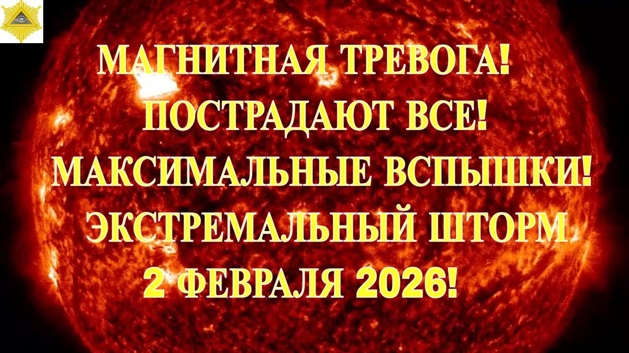 МАГНИТНАЯ ТРЕВОГА! ПОСТРАДАЮТ ВСЕ! МАКСИМАЛЬНЫЕ ВСПЫШКИ! ЭКСТРЕМАЛЬНЫЙ ШТОРМ 2 ФЕВРАЛЯ 2026! смотреть онлайн