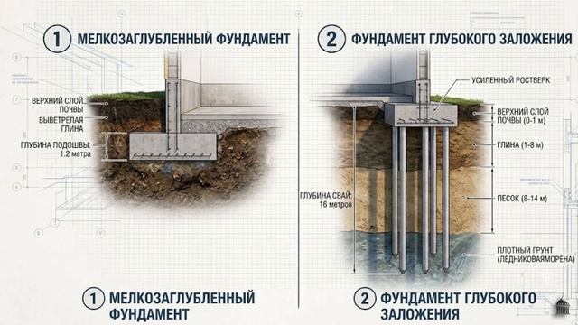 УРОК 6. Фундаменты назначение и классификация