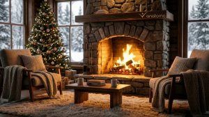 A homely evening by the fireplace / Уютный вечер у камина, звуки камина
