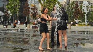 2022. Girls, fountain and funny wet joys-3! / 2022г. Девушки, фонтан и веселые мокрые радости-3!