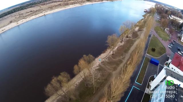 полет над Мозырем. DJI Phantom 2, Zenmuse H3-3D, GoPro4. смотреть онлайн