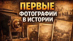 САМЫЕ ПЕРВЫЕ ФОТОГРАФИИ В ИСТОРИИ