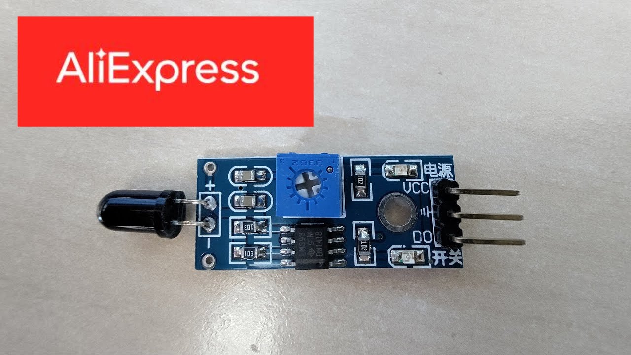 Датчик пламени на базе микросхемы LM393 для Arduino, Raspberry Pi и других платформ. смотреть онлайн