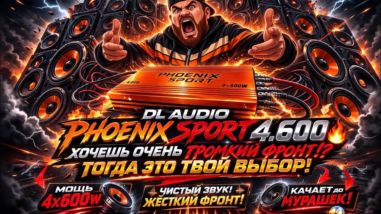 Dl audio Phoenix sport 4.600 🔥 Хочешь очень громкий фронт?! Тогда это твой выбор! смотреть онлайн