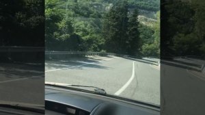 По серпантину в Лазаревском едем на речку .