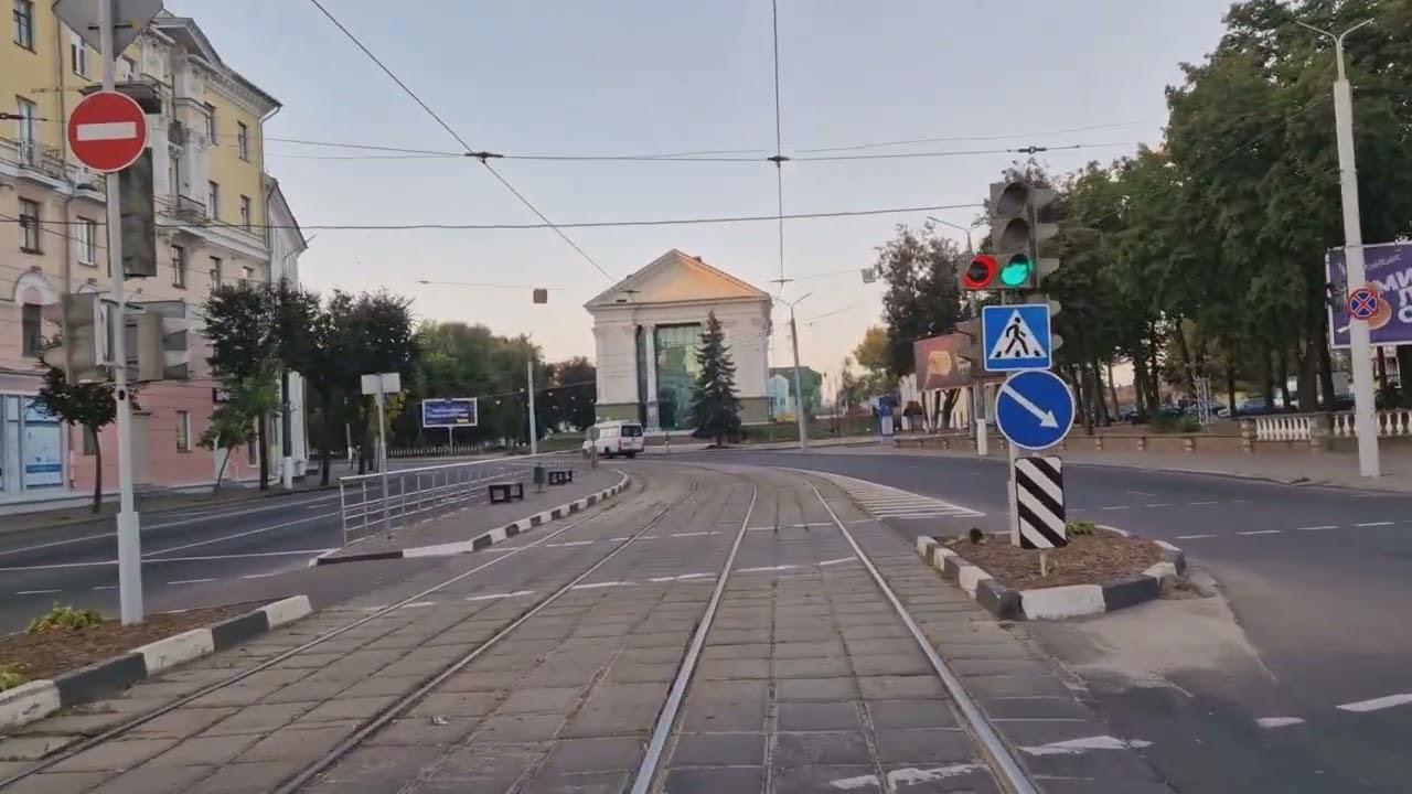 Витебский трамвай. Ул. Титова - М-н Никрополье. Маршрут 8. 22.09.2024 смотреть онлайн