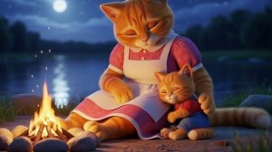 Когда небо умолкло 🛩️💔 Отвага мамы-кошки на берегу 🐱🌊