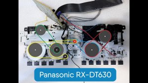 Panasonic RX-DT630 установка пассиков