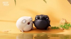 Мультфильм Лягухи Heep peep!🐸 Мы же не умеем плавать. Серия 4