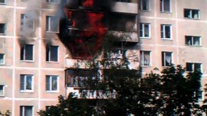 Москва. Пожар по ул. Софьи Ковалевской