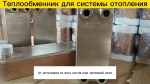 Теплообменник для системы отопления.
