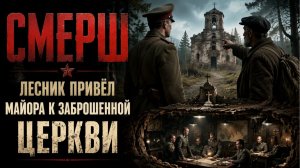 СМЕРШ. ЛЕСНИК ПРИВЁЛ МАЙОРА К ЗАБРОШЕННОЙ ЦЕРКВИ — ПОД АЛТАРЁМ СКРЫВАЛСЯ НЕМЕЦКИЙ ШТАБ