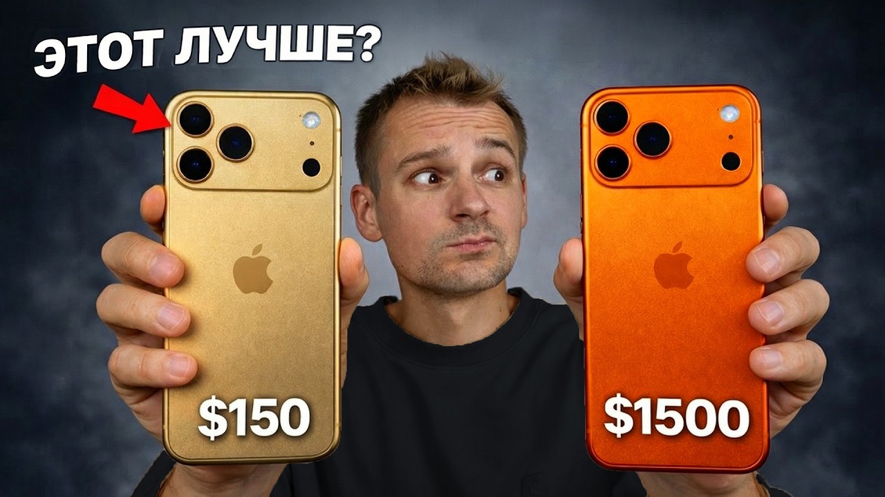 iPhone 17 Pro Max за $150 против оригинала - как отличить? смотреть онлайн