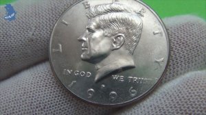 США. 50 центов 1996 года.  Двор P . КЕННЕДИ.#989