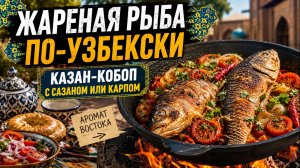 Жареная рыба по-Узбекски, Казан-кобоп из сазана в казане