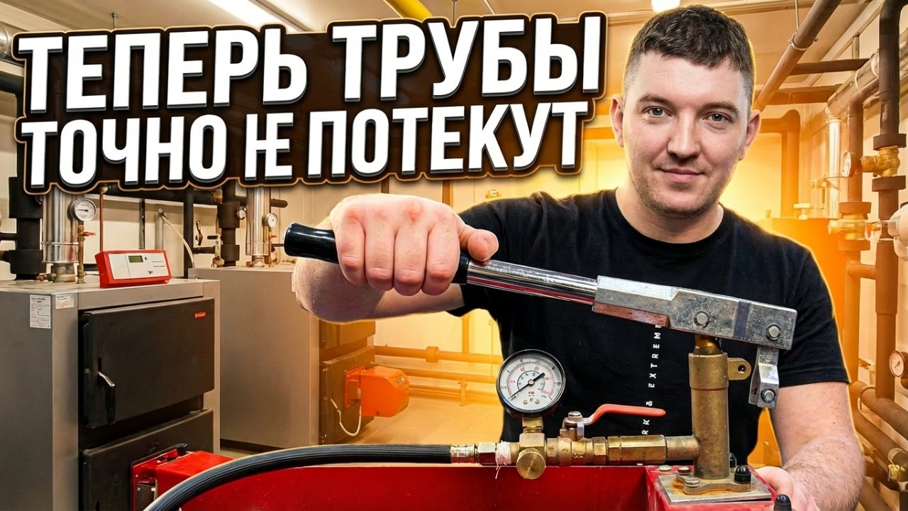 ИНСТРУКЦИЯ за 3 МИН  для МУЖИКОВ ОПРЕСОВКА труб отопления и водоснабжения и теплого пола
