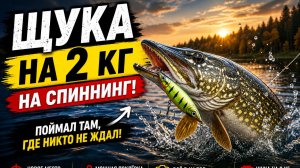 ЩУКА НА 2 КГ! Такого удара на спиннинг я не ожидал!