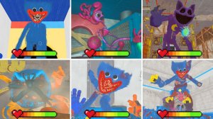 Poppy Playtime Глава 1,2,3,4,5 - Все Сцены Смерти БОССОВ и Прохождение с Полосками Здоровья # 19