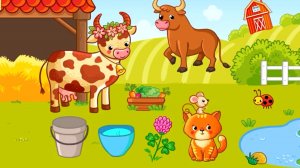 Веселая ферма #Игра для детей .