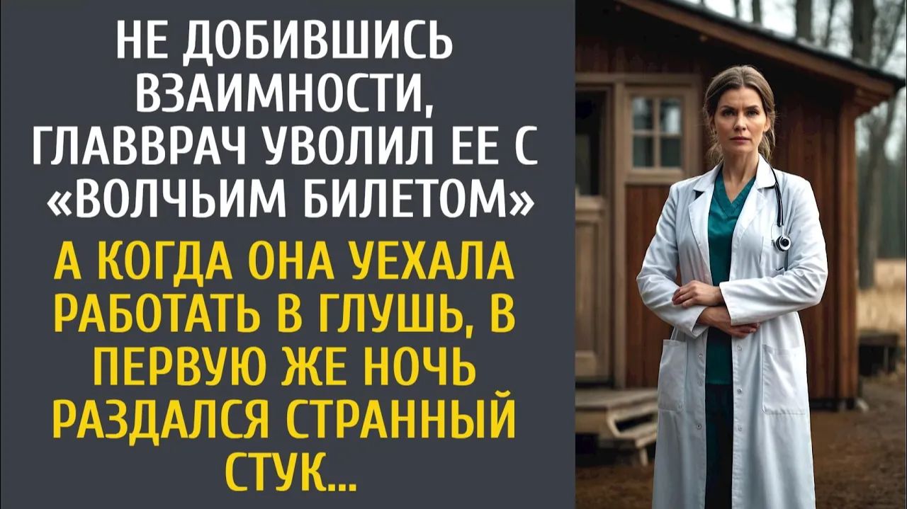 Истории из жизни: Не добившись взаимности, главврач уволил ее с «волчьим билетом»… А уехав в глушь смотреть онлайн