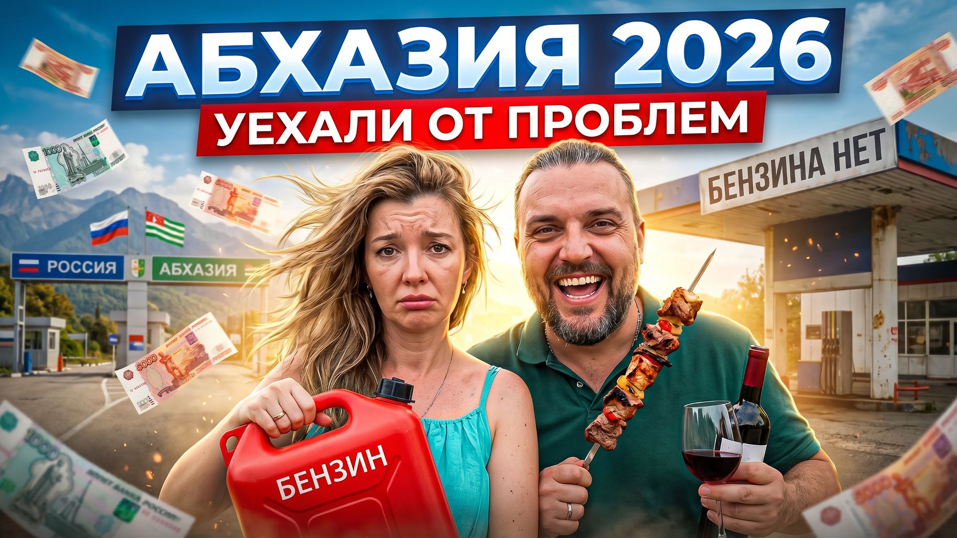 #Абхазия 2026 - Есть ли бензин? Страховка? Связь? Граница? Цены? Отдыхаем душой в кафе Вкусняшка! смотреть онлайн