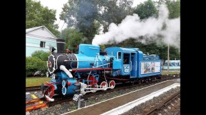 Люто редкий паровоз Кп4, и мокрая поездка // A trip on a rare Locomotive.