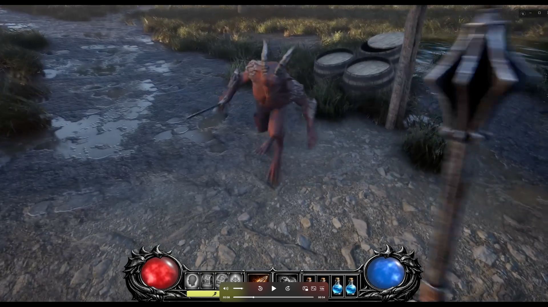 I'm Making Diablo 2 in First Person - Unreal Engine - HUD Test смотреть онлайн
