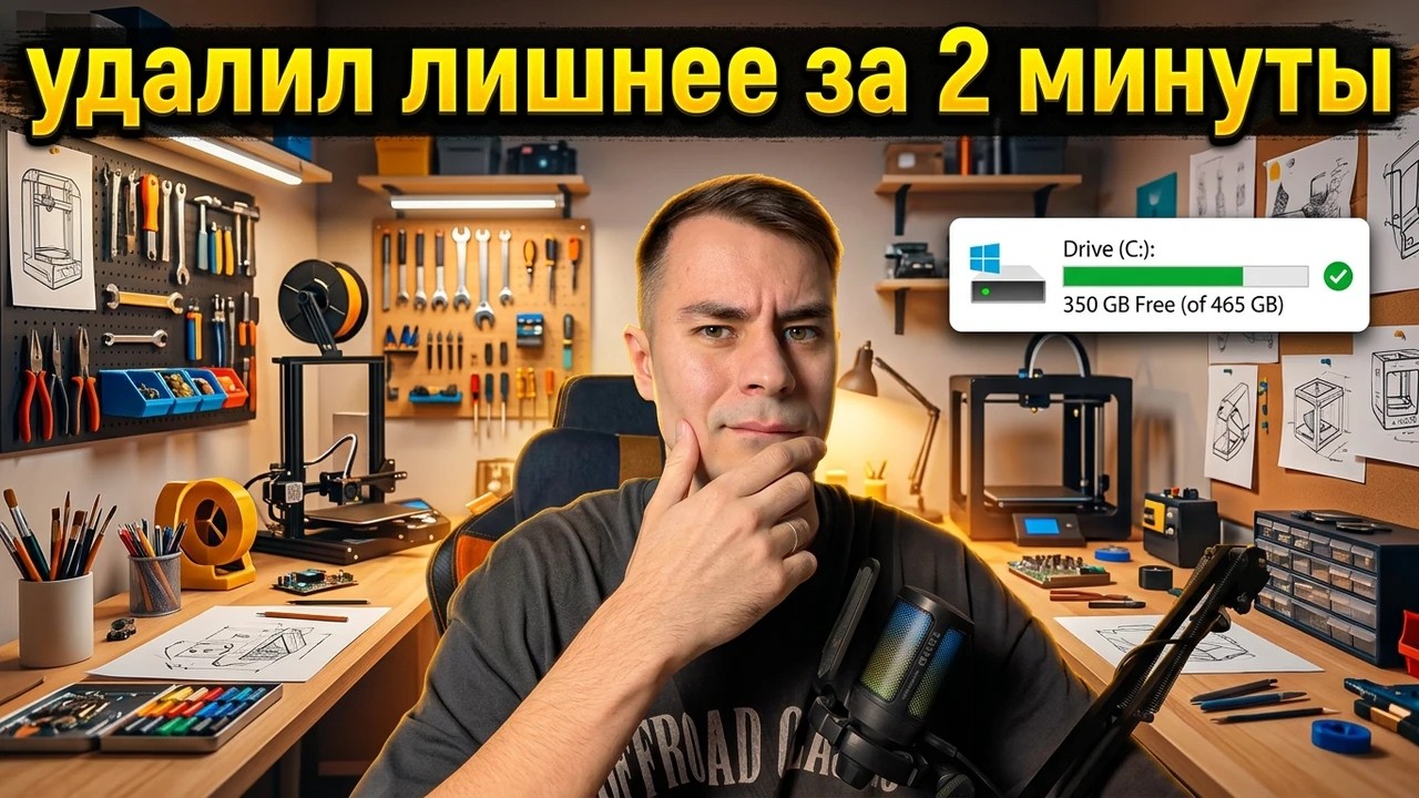 КАК ОЧИСТИТЬ ДИСК ЗА 2 МИНУТЫ? смотреть онлайн