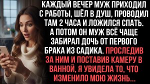 Муж каждый вечер 2 часа сидел в ванной с моей дочкой. Поставив скрытую камеру, я увидела правду...