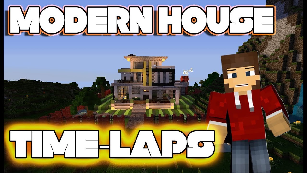 СТРОИМ САМЫЙ КРАСИВЫЙ ДОМ В МАЙНКРАФТ: Minecraft Time-Laps: MODERN HOUSE смотреть онлайн